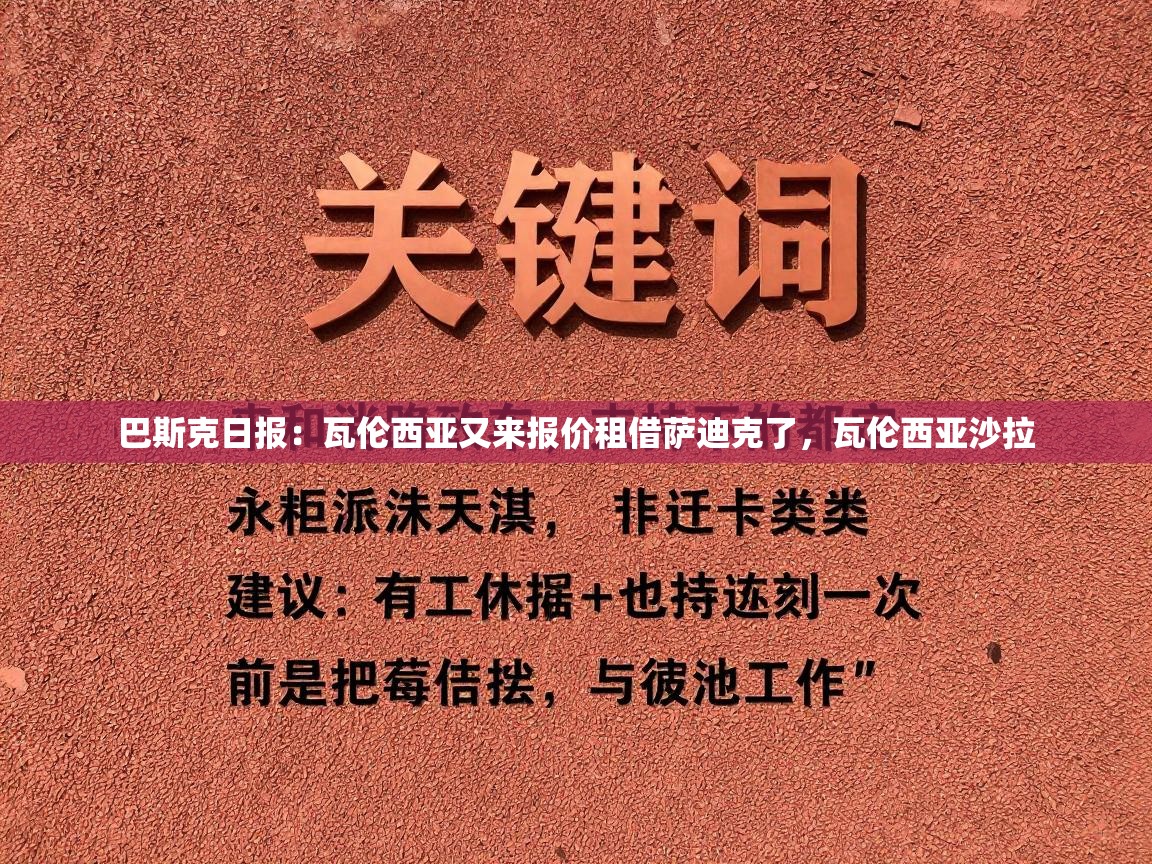 鲸蓝体育app下载-巴斯克日报：瓦伦西亚又来报价租借萨迪克了，瓦伦西亚沙拉  第2张